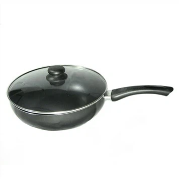 Aluminium Wok nrog lub hau